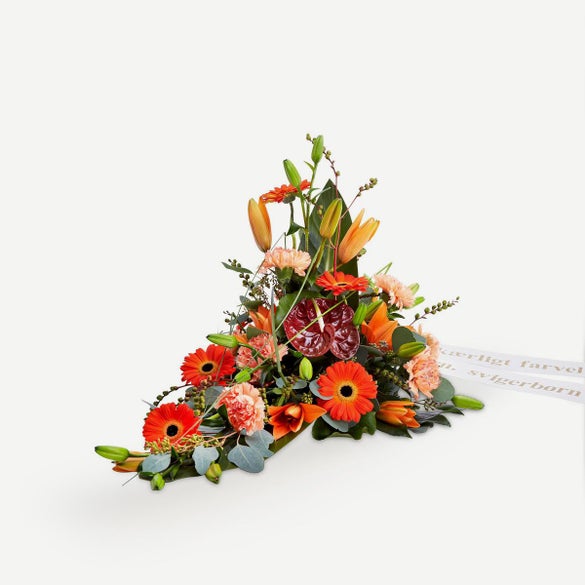 Båredekoration med bånd